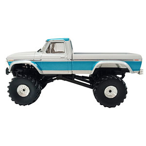 1/43 1976 Ford F-250 - Silver Metallic with Teal Green Stripe