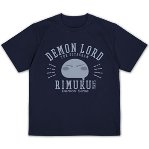 転生したらスライムだった件 リムル様カレッジ プレーティングTシャツ/NAVY-S