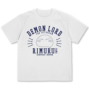転生したらスライムだった件 リムル様カレッジ プレーティングTシャツ/WHITE-S