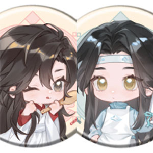 缶バッジ「大河幻想ラジオドラマ「魔道祖師」」06/ミニキャライラスト 6個入りBOX