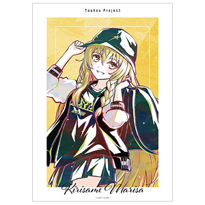 東方Project 松本能人イラスト 霧雨魔理沙 現代風ファッションver. Ani-Art A3マット加工ポスター