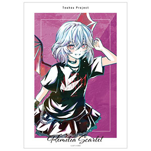 東方Project 松本能人イラスト レミリア・スカーレット 現代風ファッションver. Ani-Art A3マット加工ポスター