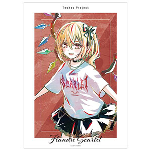東方Project 松本能人イラスト フランドール・スカーレット 現代風ファッションver. Ani-Art A3マット加工ポスター