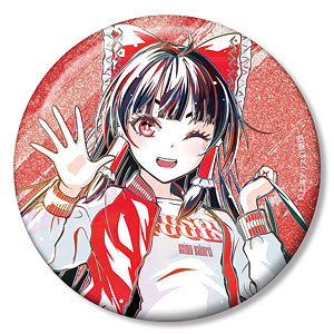 東方Project 松本能人イラスト 博麗霊夢 現代風ファッションver. Ani-Art 75mmグリッター缶バッジ