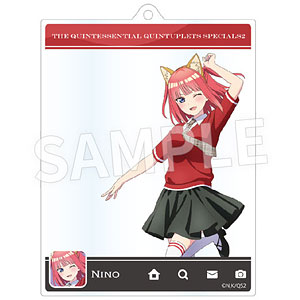 TVスペシャルアニメ「五等分の花嫁*」SNS風アクリルキーチェーン 二乃(けもみみコーデで踊ってみた！)