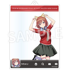 TVスペシャルアニメ「五等分の花嫁*」SNS風アクリルキーチェーン 三玖(けもみみコーデで踊ってみた！)