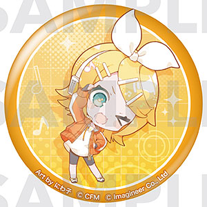 ボカロ ピアプロ 鏡音リン メタリック 缶バッジ 27点セット 初音ミク