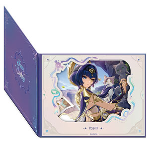 原神「命定の日」 キャラめくり式花窓風色紙 ウェンティ[miHoYo]《10