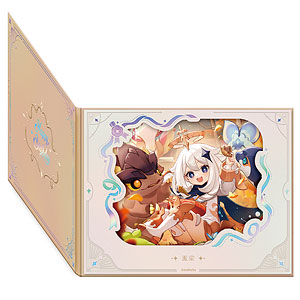 原神「命定の日」 キャラめくり式花窓風色紙 ウェンティ[miHoYo]《10