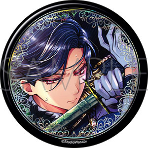 悪魔執事と黒い猫 ビッググリッター缶バッジ ベリアン The Butler
