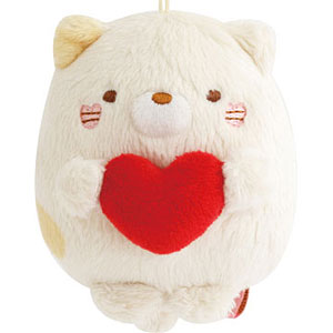 MZ03901 サンエックスユニバース 『ハート』 すみっコぐらし ぶらさげぬいぐるみ ねこ