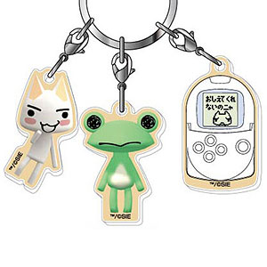 3連アクリルキーホルダー どこでもいっしょ 01 トロ＆クロ[バンダイ
