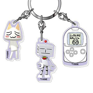 3連アクリルキーホルダー どこでもいっしょ 01 トロ＆クロ[バンダイ