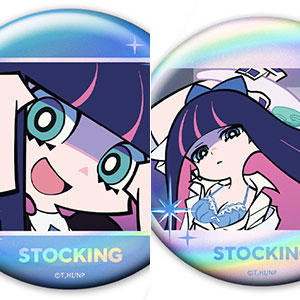 New PANTY ＆ STOCKING with GARTERBELT ホログラム缶バッジ2個セット