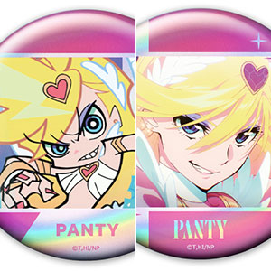New PANTY ＆ STOCKING with GARTERBELT ホログラム缶バッジ2個セット