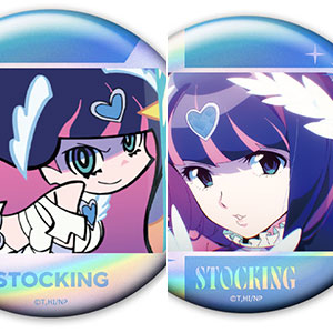New PANTY ＆ STOCKING with GARTERBELT ホログラム缶バッジ2個セット