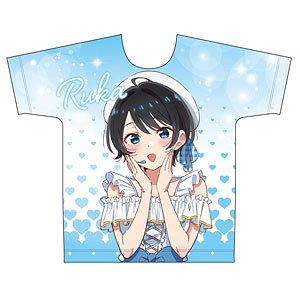 彼女、お借りします 描き下ろし フルグラフィックTシャツ 更科瑠夏(アイドル)M