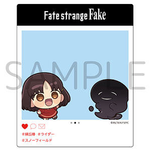 Fate/strange Fake SNS投稿風クリアカード(ライダー陣営)