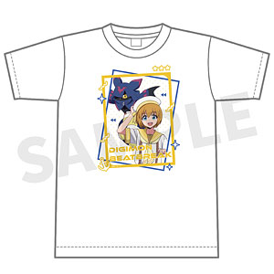 DIGIMON BEATBREAK Tシャツ マコト＆キロプモン(マリンルックver) M