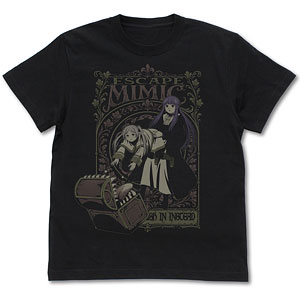 葬送のフリーレン フリーレン＆フェルン「ミミックエスケープ」Tシャツ/BLACK-XL