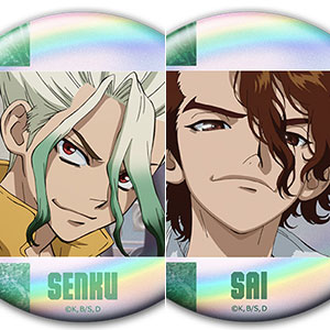 Dr.STONE ホログラム缶バッジ4個セット 千空＆龍水＆羽京＆ゼノ[アズ