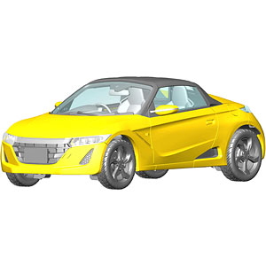 1/24 車NEXTシリーズ No.29 Honda S660(前期型/&alpha;/カーニバルイエローII) プラモデル