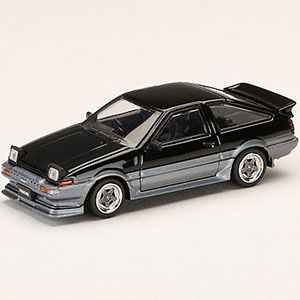 1/64 トヨタ スプリンター トレノ GT APEX (AE86) 後期型 JDM Style カーボンボンネット ブラック /グレー