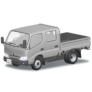 楽プラ スナップキット No.31-SV 日野 デュトロ ダブルキャブ(シルバー) プラモデル