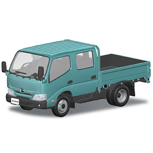 楽プラ スナップキット No.31-TE 日野 デュトロ ダブルキャブ(ターコイズ) プラモデル