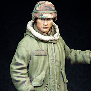 1/35 現用 アメリカ フィッシュテールパーカーを着た兵士 ドア開放(ヘッド3個付)