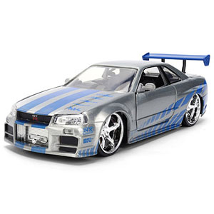 1/24 F＆F ニッサン スカイライン GT-R シルバー/ブラッシュ仕上げ (ブライアン)