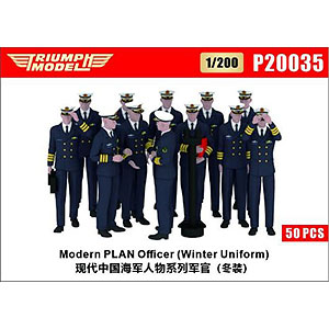 1/200 現用中国海軍 将校 (迷彩服) (50体入)[トライアンフモデル