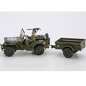 1/24 1/4トン 4&times;4 トラック トレーラー付 プラモデル