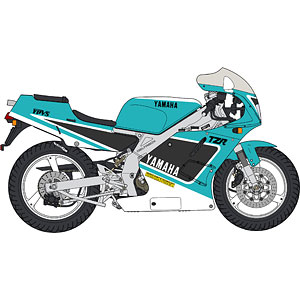 1/12 ヤマハ TZR250 (3MA) 後期型 (1990) &ldquo;ライトシアンソリッド1/ヤマハブラック&rdquo; プラモデル