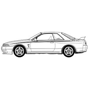 1/12 AXESシリーズ No.2 EX-1 スカイラインGT-R &rsquo;89 ニスモ Sチューン(BNR32) 特別仕様(ドライバーパーツ付き)