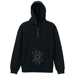 NARUTO-ナルト- 疾風伝 八卦の封印式 プルオーバーパーカー/BLACK-L