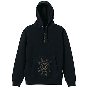 NARUTO-ナルト- 疾風伝 八卦の封印式 プルオーバーパーカー/BLACK-XL