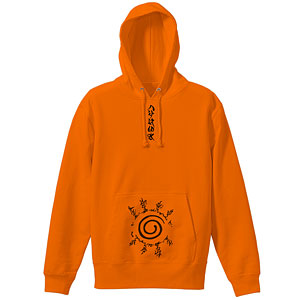 NARUTO-ナルト- 疾風伝 八卦の封印式 プルオーバーパーカー/ORANGE-M