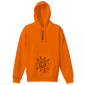 NARUTO-ナルト- 疾風伝 八卦の封印式 プルオーバーパーカー/ORANGE-L