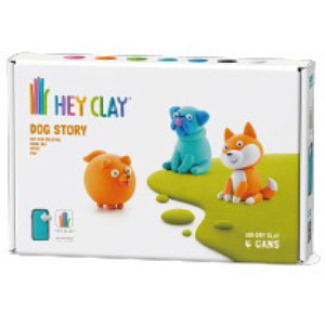 HEY CLAY -ヘイ クレイ- ドッグストーリーセットA(スピッツ・シバイヌ・パグ)