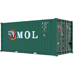 1/24 車NEXTシリーズ No.1104 20ft ドライコンテナ MOL(グリーン) プラモデル