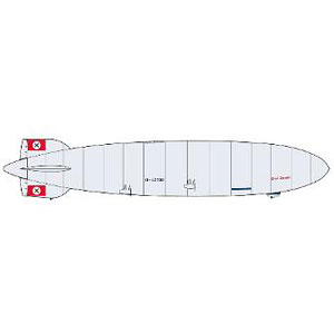 1/720 ツェッペリン LZ130 グラーフ・ツェッペリン デカール (レベル用)