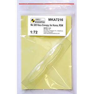 1/72 Me309 バキュームキャノピー (2個入) (HUMA、RSモデル用)